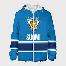 Куртка с капюшоном мужская Сборная Финляндии, цвет: 3D-белый