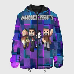 Куртка с капюшоном мужская Minecraft Heroes, цвет: 3D-черный