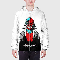 Куртка с капюшоном мужская Cyberpubk 2077, цвет: 3D-белый — фото 2