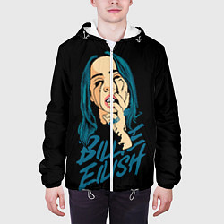 Куртка с капюшоном мужская Billie Eilish, цвет: 3D-белый — фото 2