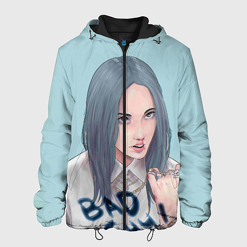 Мужская куртка Billie Eilish: Bad Guy / 3D-Черный – фото 1
