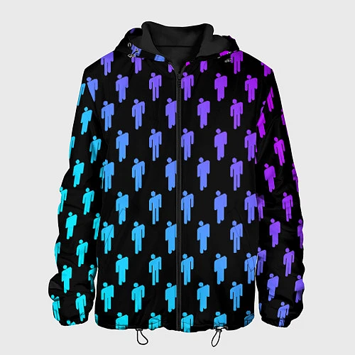 Мужская куртка Billie Eilish: Neon Pattern / 3D-Черный – фото 1