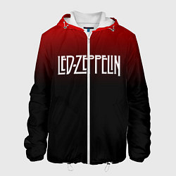 Куртка с капюшоном мужская Led Zeppelin, цвет: 3D-белый