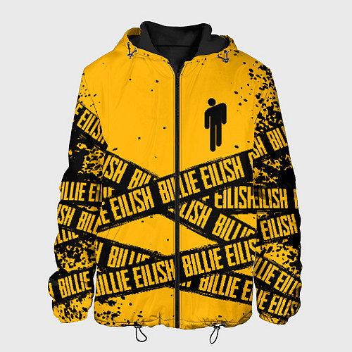 Мужская куртка BILLIE EILISH: Yellow Tape / 3D-Черный – фото 1