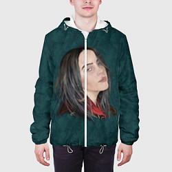 Куртка с капюшоном мужская Billie Eilish, цвет: 3D-белый — фото 2