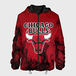 Куртка с капюшоном мужская CHICAGO BULLS, цвет: 3D-черный