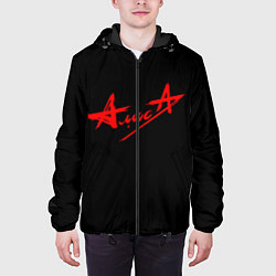 Куртка с капюшоном мужская АлисА, цвет: 3D-черный — фото 2
