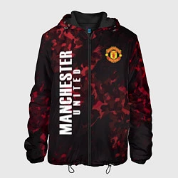 Куртка с капюшоном мужская Manchester United, цвет: 3D-черный