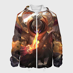 Куртка с капюшоном мужская League Of Legends Джакс, цвет: 3D-белый