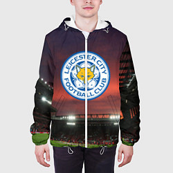 Куртка с капюшоном мужская FC Leicester City, цвет: 3D-белый — фото 2