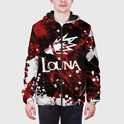 Куртка с капюшоном мужская Louna, цвет: 3D-черный — фото 2