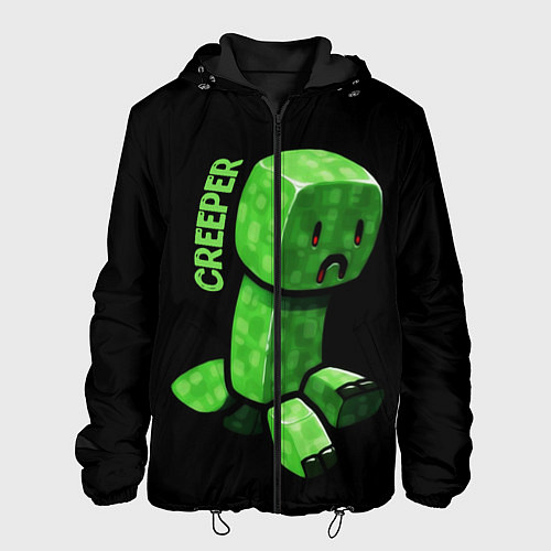 Мужская куртка MINECRAFT CREEPER / 3D-Черный – фото 1