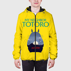 Куртка с капюшоном мужская Тоторо, цвет: 3D-черный — фото 2