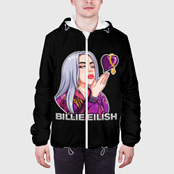 Куртка с капюшоном мужская BILLIE EILISH, цвет: 3D-белый — фото 2