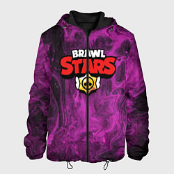 Куртка с капюшоном мужская Brawl Stars, цвет: 3D-черный