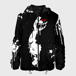 Куртка с капюшоном мужская Monokuma paint, цвет: 3D-черный