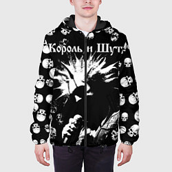 Куртка с капюшоном мужская Король и Шут Анархия, цвет: 3D-черный — фото 2