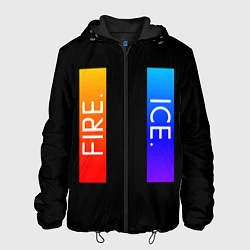 Куртка с капюшоном мужская FIRE ICE, цвет: 3D-черный