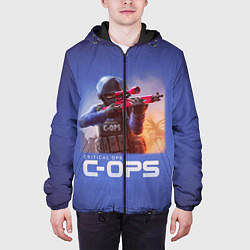 Куртка с капюшоном мужская Critical Ops, цвет: 3D-черный — фото 2