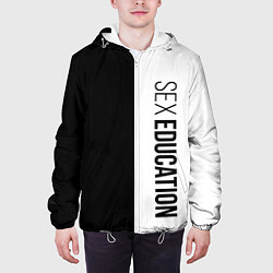 Куртка с капюшоном мужская Sex Education, цвет: 3D-белый — фото 2