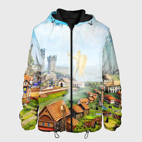 Мужская куртка ГЕРОИ МЕЧА И МАГИИ / 3D-Черный – фото 1