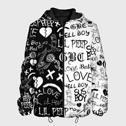 Куртка с капюшоном мужская LIL PEEP LOGOBOMBING, цвет: 3D-черный