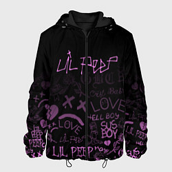 Куртка с капюшоном мужская LIL PEEP, цвет: 3D-черный