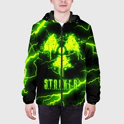 Куртка с капюшоном мужская STALKER 2, цвет: 3D-черный — фото 2