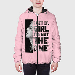 Куртка с капюшоном мужская I Get It, Girl, цвет: 3D-черный — фото 2