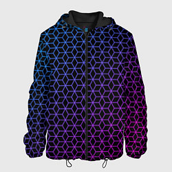 Куртка с капюшоном мужская Geometry, цвет: 3D-черный