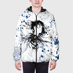 Куртка с капюшоном мужская Призрак в доспехах, цвет: 3D-черный — фото 2