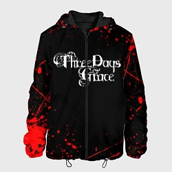 Куртка с капюшоном мужская Three Days Grace, цвет: 3D-черный