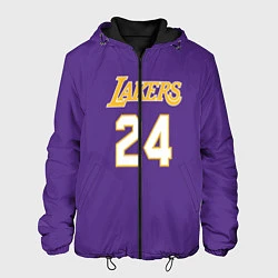 Куртка с капюшоном мужская Los Angeles Lakers Kobe Brya, цвет: 3D-черный