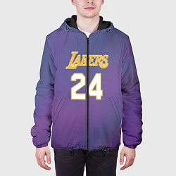 Куртка с капюшоном мужская Los Angeles Lakers Kobe Brya, цвет: 3D-черный — фото 2