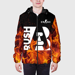 Куртка с капюшоном мужская CS: Go Rush AB, цвет: 3D-черный — фото 2
