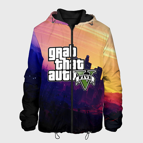 Мужская куртка GTA 5 / 3D-Черный – фото 1