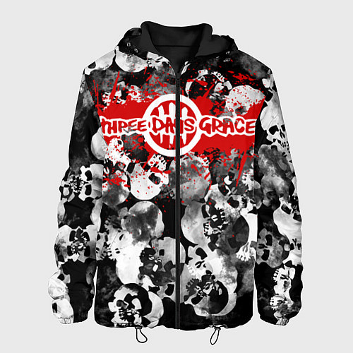 Мужская куртка Three days grace / 3D-Черный – фото 1