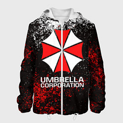 Куртка с капюшоном мужская UMBRELLA CORP, цвет: 3D-белый