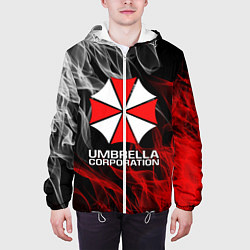 Куртка с капюшоном мужская UMBRELLA CORP, цвет: 3D-белый — фото 2