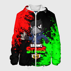Куртка с капюшоном мужская Brawl Stars Crow, цвет: 3D-белый