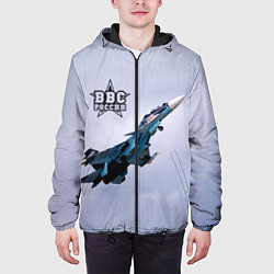 Куртка с капюшоном мужская ВВС России, цвет: 3D-черный — фото 2