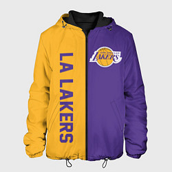 Куртка с капюшоном мужская LA LAKERS, цвет: 3D-черный