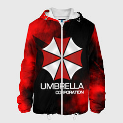 Куртка с капюшоном мужская UMBRELLA CORP, цвет: 3D-белый