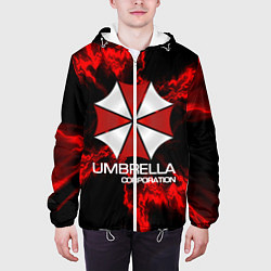 Куртка с капюшоном мужская UMBRELLA CORP, цвет: 3D-белый — фото 2