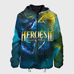 Куртка с капюшоном мужская Heroes of Might and Magic, цвет: 3D-черный