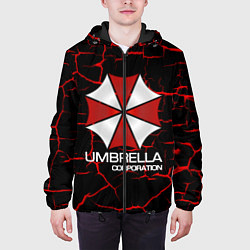 Куртка с капюшоном мужская UMBRELLA CORP, цвет: 3D-черный — фото 2