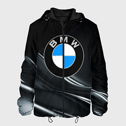 Куртка с капюшоном мужская BMW, цвет: 3D-черный