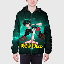 Куртка с капюшоном мужская Изуку Мидория, цвет: 3D-черный — фото 2