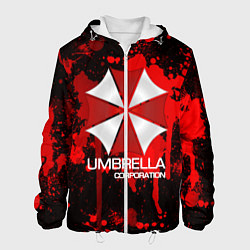 Куртка с капюшоном мужская UMBRELLA CORP, цвет: 3D-белый