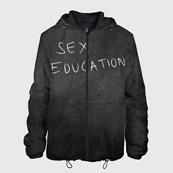 Куртка с капюшоном мужская ПОЛОВОЕ ВОСПИТАНИЕ, цвет: 3D-черный